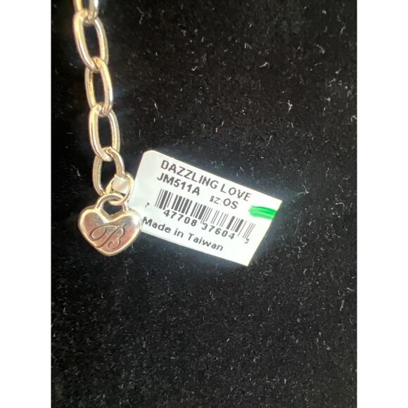 BRIGHTON DAZZLING LOVE WHITE HEART REVERSIBLE PENDANT NECKLACE NEW WITH TAGS - Picture 7 of 10